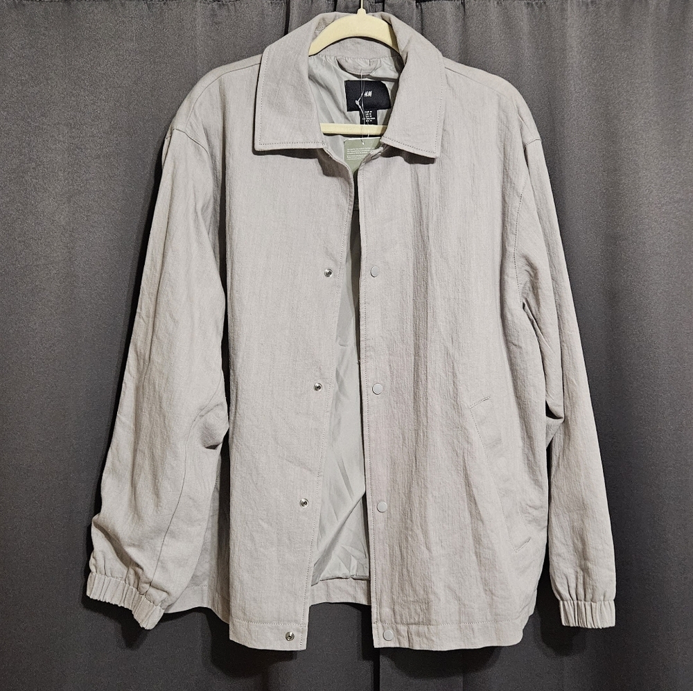 H&M Light Gray Men's Casual Jacket Size Medium
